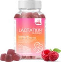 Γαλουχία και επιλόχεια υποστήριξη Gummies - με ευλογημένο γαϊδουράγκαθο, μάραθο Σπόροι, γάλα γαϊδουράγκαθο, Moringa, ηλίανθος λεκιθίνη, βιταμίνη D3 & B12 - αύξηση της παραγωγής γάλακτος εφοδιασμού