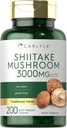 Carlyle Shiitake Mushroom Extract | 3000 mg | 200 Capsules | Non-GMO, Gluten Free
