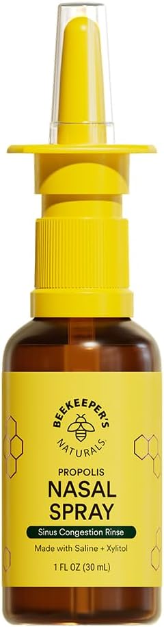 Beekeeper'ın Doğalları Propolis, Xylitol & Saline, Clears Nasal Congestion, Moisturizes Sinus Kanalı, Ve Decongest Sinus Cavities, 1 fl oz