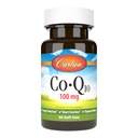 Carlson - Co-Q10, 100 mg, Ενεργειακή Παραγωγή & λειτουργία καρδιάς, 60 Softgels