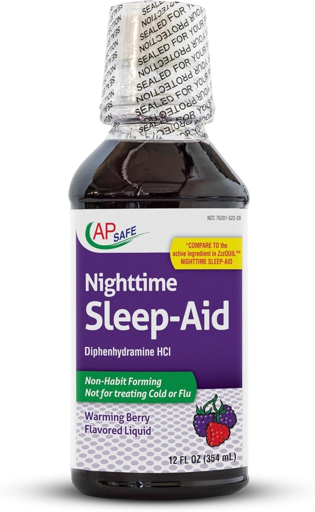 Nighttime Sleep-Aid Liquid for Yetişkinler, AP Güvenli