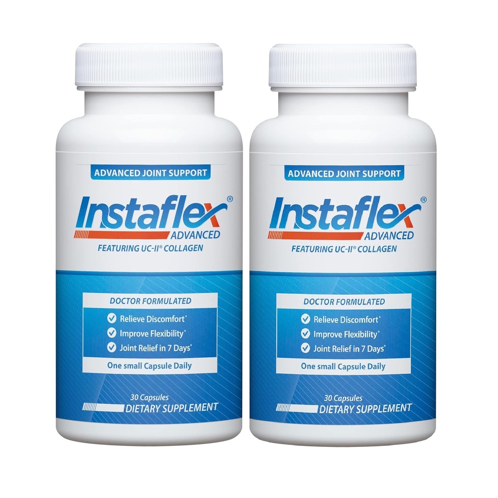 Instaflex Advanced Joint Support Nutritional Supplement Capsule with Doctor Formulated Common Relief Supplement, The UC-II Collagen & 5 Diğer Ortak Mücadele Malzemeler Malzemeler, 60 Ct