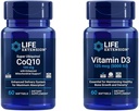 Life Extension Super Ubiquinol CoQ10 gelişmiş Mitochondrial Support & Vitamin D3 125 mcg ( IU5000), Bone Health