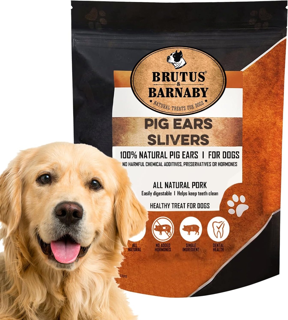 Pig Ear Slivers - Cut, All Natural Dog Treat, Health Pure Pork Ear, Easy Digested, Büyük ve Küçük Köpekler için En İyi Hediye (1 lb)