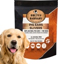 Pig Ear Slivers - Cut, All Natural Dog Treat, Health Pure Pork Ear, Easy Digested, Büyük ve Küçük Köpekler için En İyi Hediye (1 lb)
