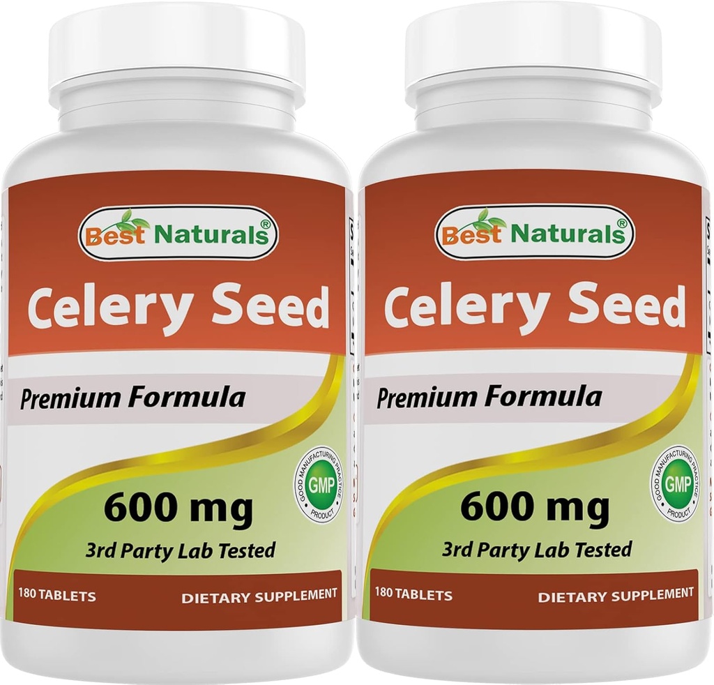 En İyi Doğallar Celery Tohum 600 mg 180 Tablet (180 Kont)