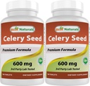Best Naturals Σπόροι σέλινου 600 mg 180 δισκία (180 Count (Pack of 2))