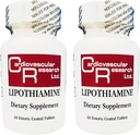 Καρδιαγγειακή έρευνα Lipohiamine B Συμπλήρωμα 120 Δισκία - Βιταμίνη Β1 Τώρα με Alpha Lipoic Acid - 2 X 60 Count