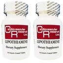 Cardiovascular Araştırma Lipothiamine B Supplement 120 Tablet - Vitamin B1 Şimdi Alfa Lipoic Asit ile - 2 X 60 Kont