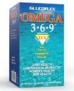 vGlucoflex Omega 3-6-9, EPA/DHA Ortak Sağlık için Omegas, 30 hizmetkar