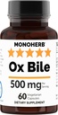 Ox Bile 500 mg - 60 Veg Κάψουλες 