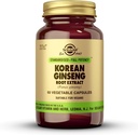Solgar Koreli Ginseng Köki, 60 Sebze Kapsülleri - Immune Support - Standartlaştırılmış, Tam Potency (SFP) - Non-GMO, Vegan, Gluten Free, Dairy Free, Kosher - 60 Hizmetler