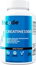 Krecode Kretine1000, 1 Puretine Cyhidrat Her Hizmette, Veggie Capsules (30 Hizmet)