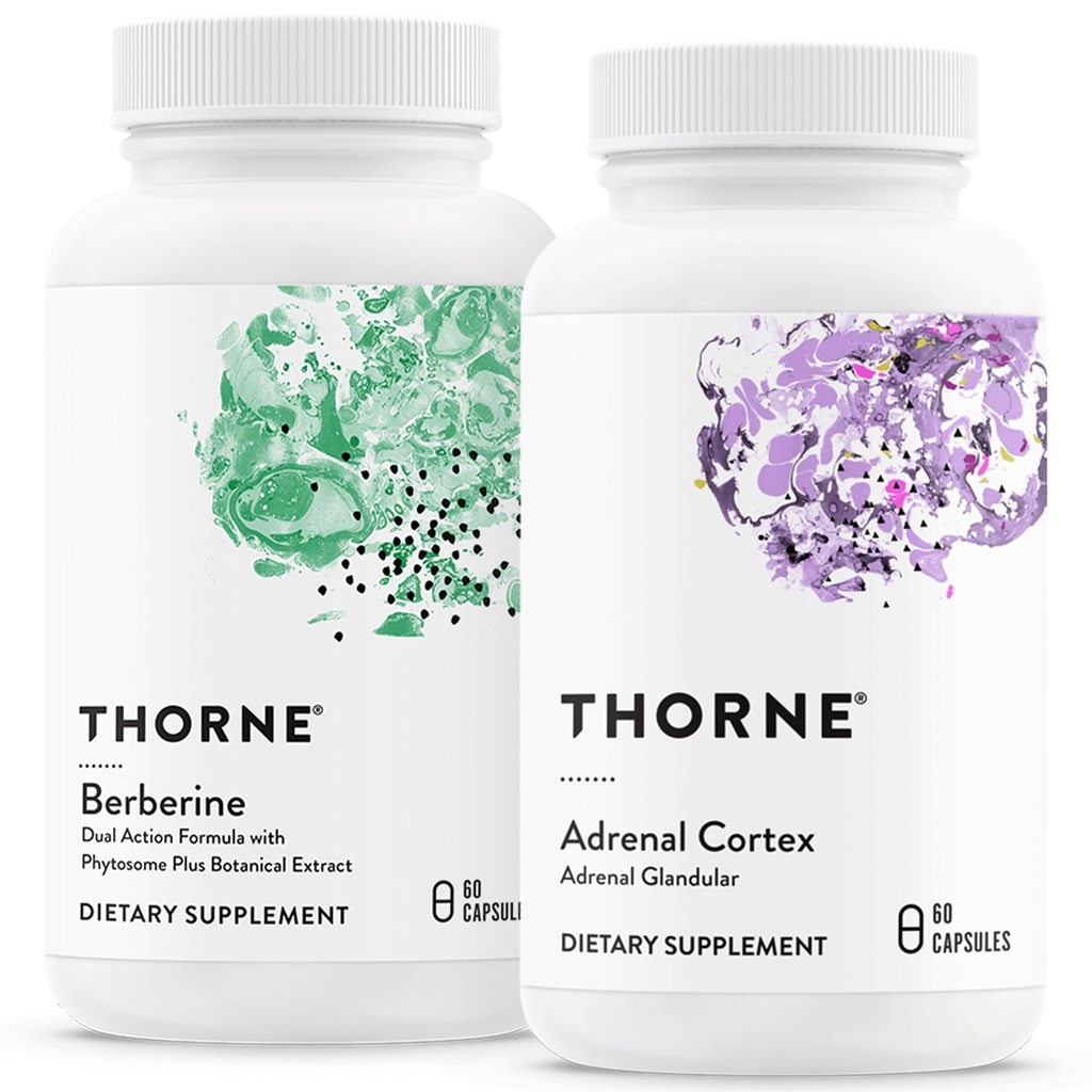 THORNE - Stres ve Immune Support Sche - Berberine & Adrenal Cortex - 30 ila 60 Hizmet