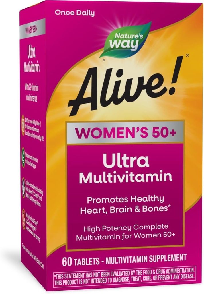 Doğanın Yolu Alive! Daily Women's 50 Plus Ultra Potency - 60 Tablet