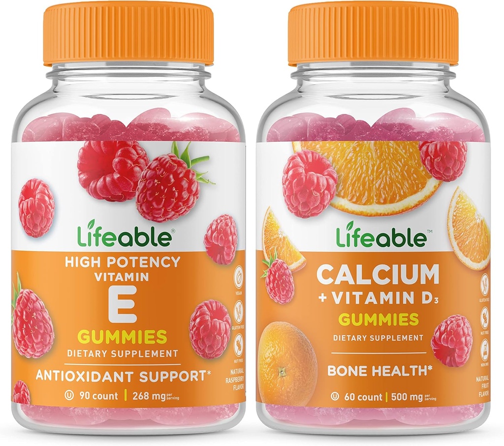D, Gummies Sche - Great Tasting, Vitamin Supplement, Gluten Free, GMO Free, Chewable Gummy
