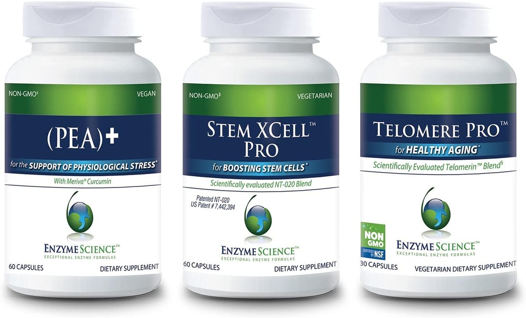 Enzyme Science Grace Aging Sche with Pea 60, Stem XCell Pro 60 & Telomere 30
