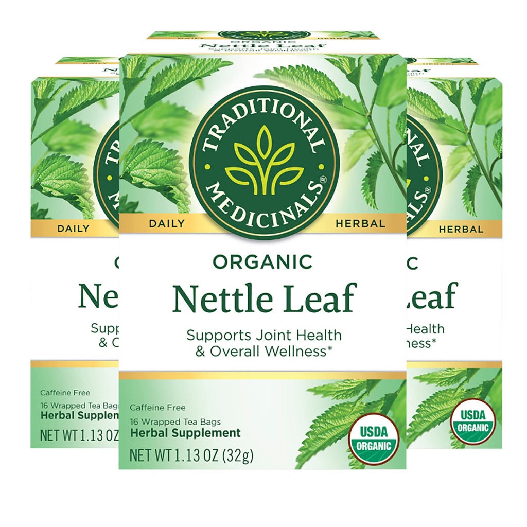 Geleneksel Medicinals Organik Nettle Herbal Tea, Ortak Sağlık ve Genel Wellness Destekler (Pazar 3) - 48 Çay Çanta Toplam