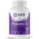 AOR, Probiyotik 3, Sağlıklı Gastrointestinal Tract, Gut Flora ve Immune Response, Diyetsel Supplement, 45 Hizmet (90 Capsules)