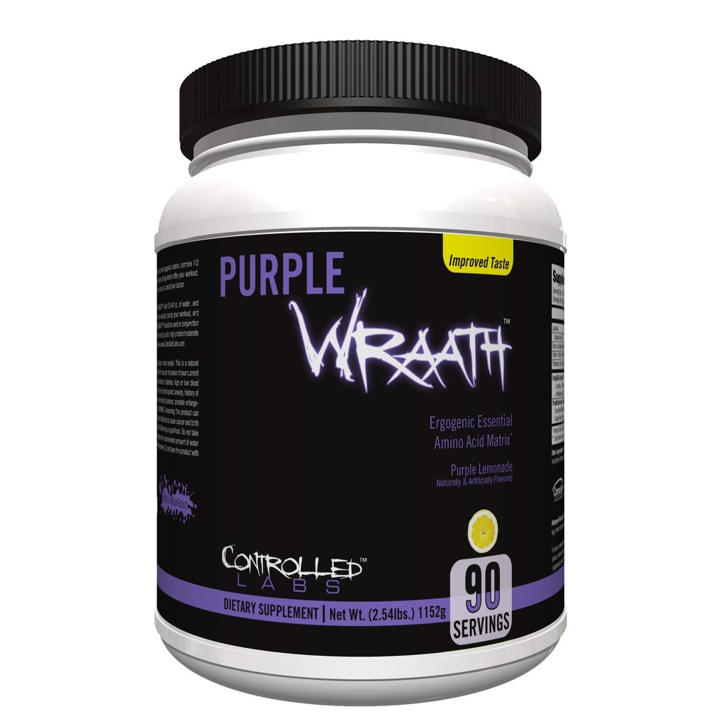 CONTROLLED LABS Mor Wraath, BCAA ve EAA Amino Asit Supplement, Endurance Blend Intra Workout Toz, Optimal Endurance, Focus ve Stamina (Lemonade, 90 hizmet)