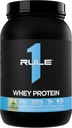 Rule 1 Whey Protein – 24g Fast-Acting Protein from All-Whey Sources with Naturally Occurring EAAs & BCAAs for Workout Recovery or Anytime Use (2 Pounds*, Mint Chocolate Chip)