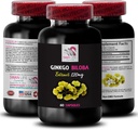 Herbal Türlü Faydaları - Ginkgo BILOBA Tür - Ginkgo biloba Natural antioksidan, Herbal antioksidan Capsules, Botanical Extract Supplement, Ginkgo biloba kullanır, Antioksi 1 Şişe 60 Capsules