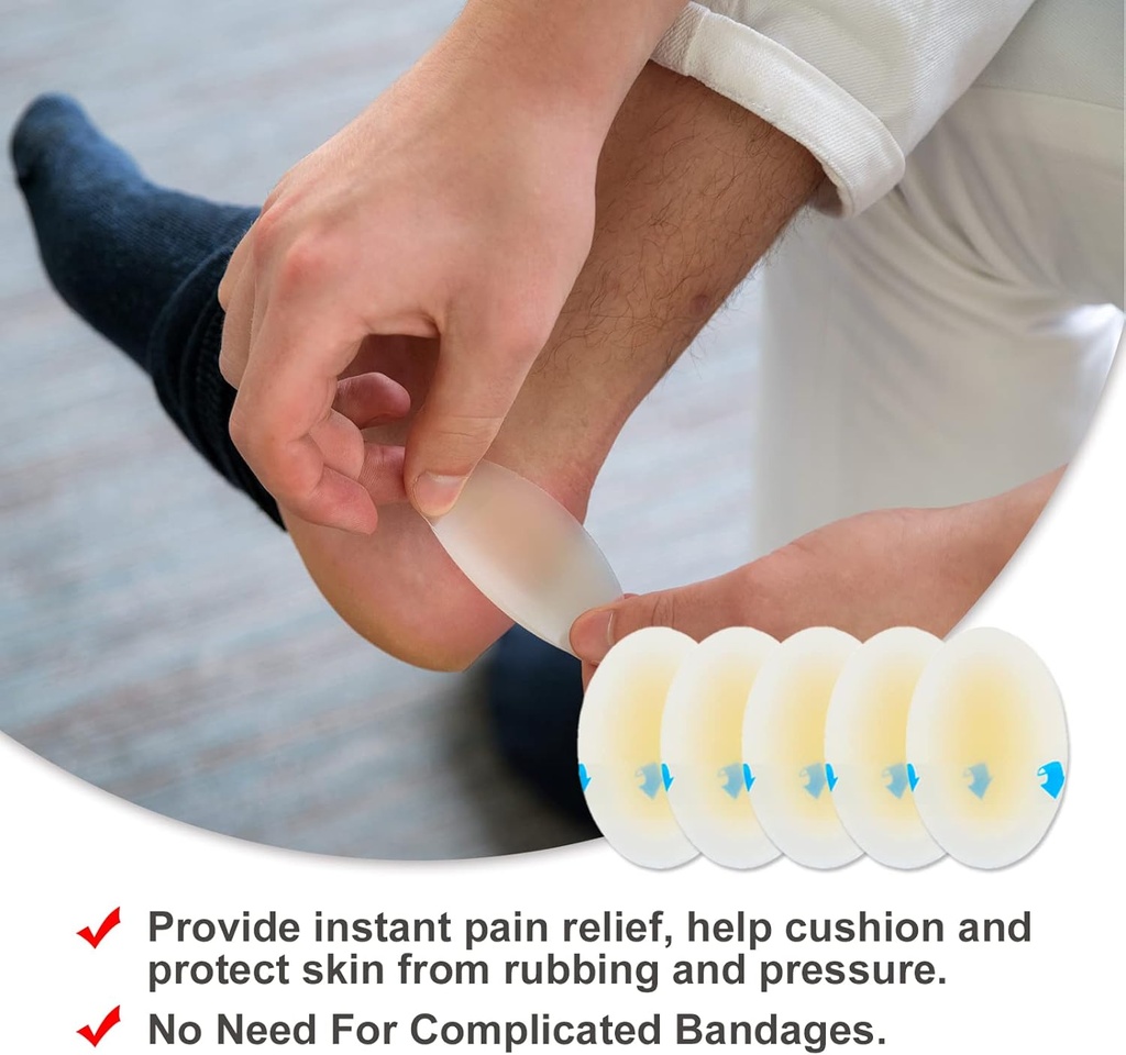 Fırkalar (dövücüler) Gel Hydrocolloid Seal Bandages for Fingers, Toes, Heels - Suklama Pads, Ultra-Thin Yapıştırıcı