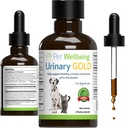 Pet Wellence Urinary Gold for Dogs - Vet-Formated Multi-Herb Urinary Tract Support - Bladder Health & Urinary System Wellness - Doğal Köpek Tamamı - Sıvı Formula 2 oz (59 ml)
