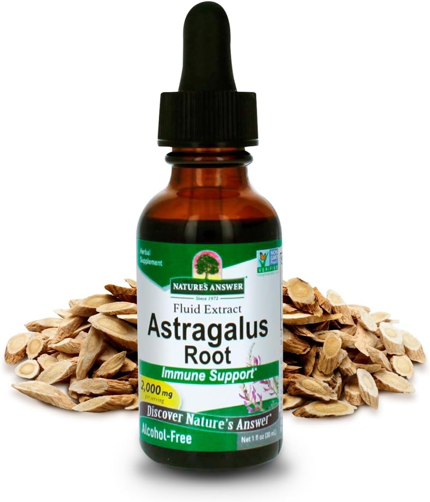 Απάντηση της φύσης Astragalus Ρίζα Αλκοόλ Δωρεάν βοτανικό συμπλήρωμα 1 Ουγγιά ( 2 πακέτο) 