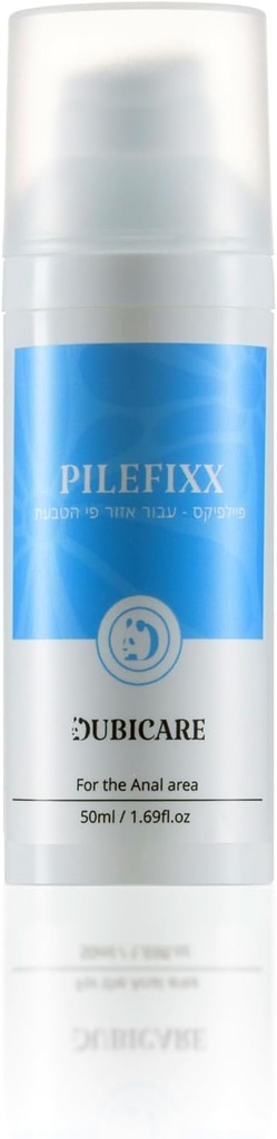 Θεραπεία αιμορροΐδων DUBI Pilefixx - Κρέμα αιμορροΐδων - Αιμορροΐδες & Ρυθμιστικό Αίσθημα για κάψιμο, φαγούρα, πρήξιμο - Θεραπεία αίματος Σύμπτωμα με Αλόη - 50 Gram