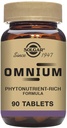 Solgar Omnium - 90 Δισκία - Phytonutrient Complex + Πολλαπλή Βιταμίνη & Ορυκτή Φόρμουλα - Μη ΓΤΟ, Vegan, Χωρίς Γλουτένη - 45 Μερίδες