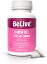 BeLive Myo-Inositol & D-Chiro Inositol Capsules - 90Ct I Inositol Supplement with Folic Acid Supplements for Woman, Optimal 40:1 Oran (1)