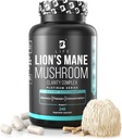 Lion's Mane Mushroom Capsules – Memory, Focus & Clarity – Nootropic Brain Supplement with Ashwagandha, Thiamin (B1), Magnezyum L-Threonate – Cognitive and Brain Support for mental Energy, 240 Caps