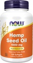 Şimdi Gıdalar Tamamlar, Hemp Seed Oil 1000 mg, Essential Fatty Asits, Beslenme Petrol, 120 Softgels