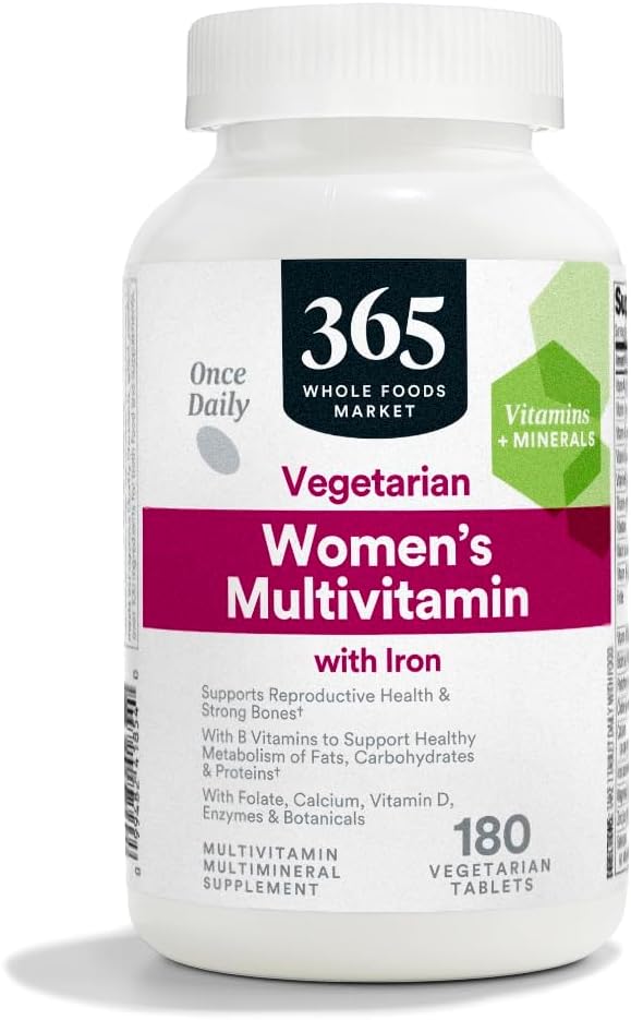 365 by Whole Foods Market, Women's One Daily Multivitamin Tabletleri, 180 Kont