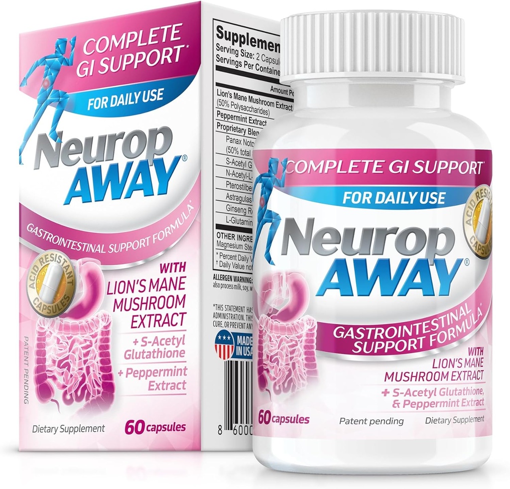 NeuropAWAY Αυξήστε Gut Health GI Support Formula