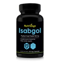 Isabgol Psyllium Husk 500mg συμπλήρωμα, εξαιρετική πηγή διαλυτών ινών, 90 κάψουλες Veg