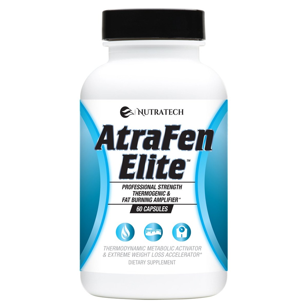 Atrafen Elite - Kilo Yönetimi'ni Destekleyen Profesyonel Güçlü Diyet Yardımı, Enerjiyi teşvik eder ve Suppress Food Cravings & Appetite'ye yardım eder. Diyetsel Supplement. 60 Pills.