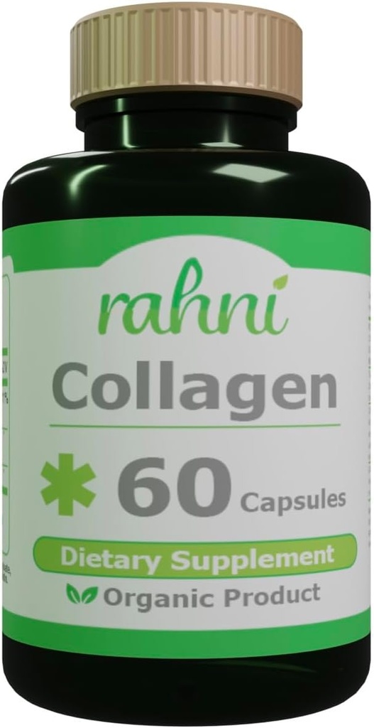 Kadınlar ve Erkekler için Collagen Supplement, Hyaluronic Acid & Vitamin C ile, Wrinkles'i azaltın, Skin, Nails'inizin ve Saçınızın kalitesini geliştirin, 60 Capsules