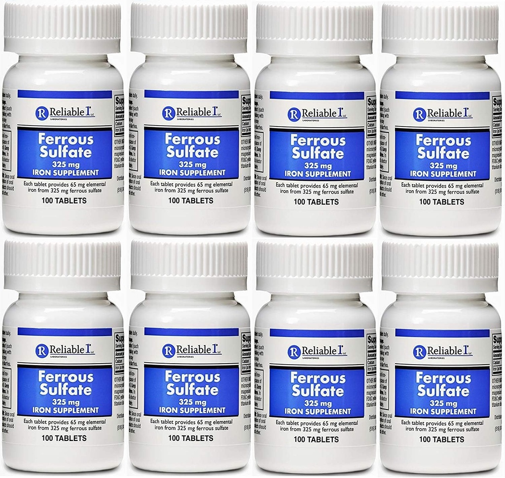 Ferrous Sulfate Iron 325 mg Feosol 100 Tablet P için Genric