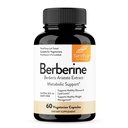 Sandhu's Berberine HCL Supplement 500mg per capsule with 97% Pure Berberis Aristata Extract| 60 count| Supports Weight Management & Healthy Energy levels| Made in USA, Vegetarian, Non-GMO, Gluten Free