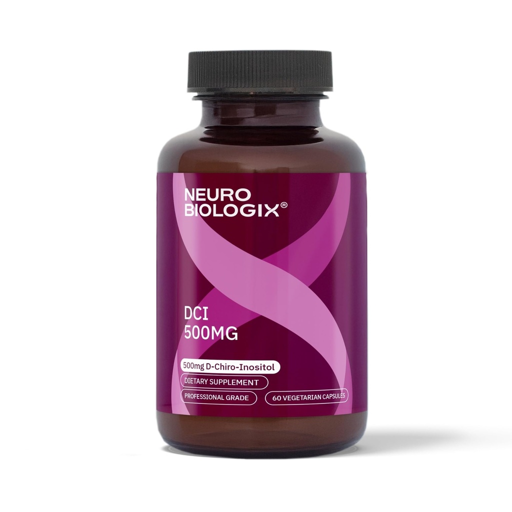 Nöro biologix Erkekler ve Kadınlar 500 mg için yüksek kaliteli D Chiro Inositol - Hormon Dengesini Desteklemek için Kapsamlı D Chiro Inositol Supplement, Mood ve Enerji - 60 Sebze Kapsülleri