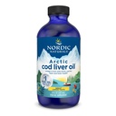 Nordic Naturals Arctic Cod Liver Oil, Lemon - 8 oz - 1060 mg Σύνολο Omega-3s με EPA & DHA - Καρδιά & Εγκεφαλική Υγεία, Υγιεινή Ανοσία, Συνολική Ευεξία - Μη ΓΤΟ - 48 Υπηρεσίες