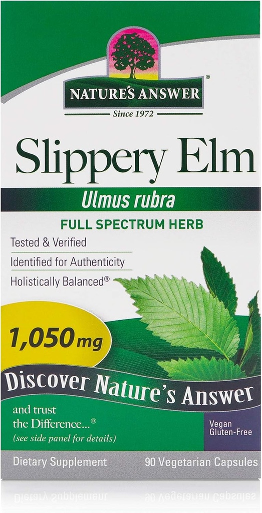 Απάντηση της φύσης Slippery Elm Bark 1050Mg 90 Cap