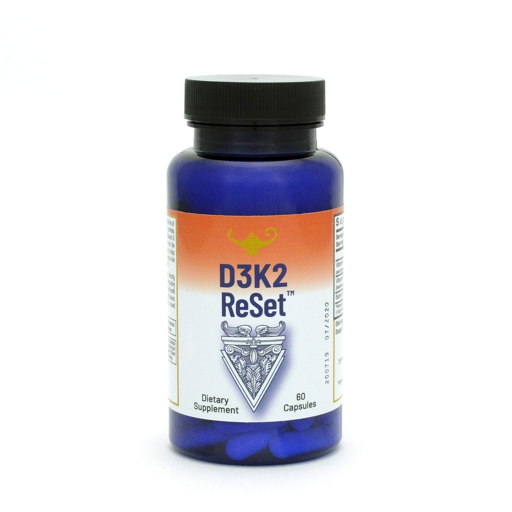 RnA ReSet D3K2 reset - 4.000 IU Vitamin D3 & 100 mcg K2 Supplement (60 Capsules)