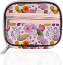 Serfeymi Weekly Travel Pill Organizer Pill Case for Purse with Removable 7 Day Pill Box, Fashionable Travel Medicine Organizer Pill Container for Medicine, Vitamin, Συμπλήρωμα - Bloom 03