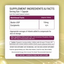Bitki bazlı Biotin Supplement Capsule with Aston Blockers, Omega & Biotin, Supports Keratin Synthesis | for Stronger Hair, Skin and Nails - 90 Veg Capsules