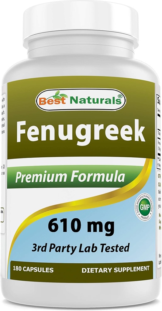 En İyi Doğallar Fenugreek Tohum 610 mg 180 Capsules