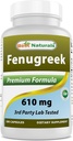 En İyi Doğallar Fenugreek Tohum 610 mg 180 Capsules