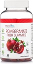 Yetişkinler ve Çocuklar için Pomegranate Fiber Gummies - Gluten Free Vegan Pomegranate Supplement Rich in Diyetary Fiber Chewables Gummies- 90